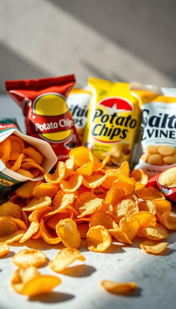 American Potato Chips Selection